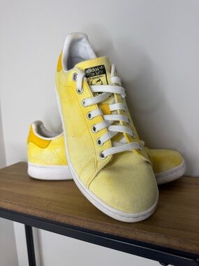 adidas Pharrell Williams HU Holi Stan Smith sneakers in a yellow colorway